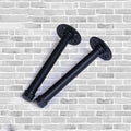Industrial Pipe Wall Shelf with Wood Board
