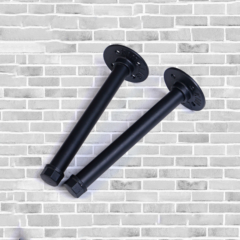 Industrial Pipe Wall Shelf with Wood Board