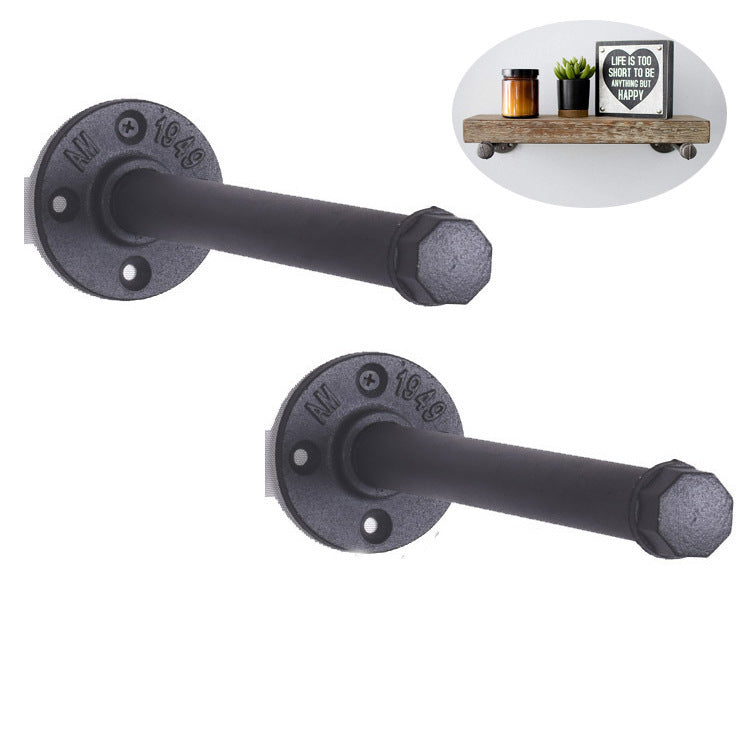 Industrial Pipe Floating Shelf Bracket - Single Tier