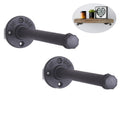 Industrial Pipe Floating Shelf Bracket - Single Tier