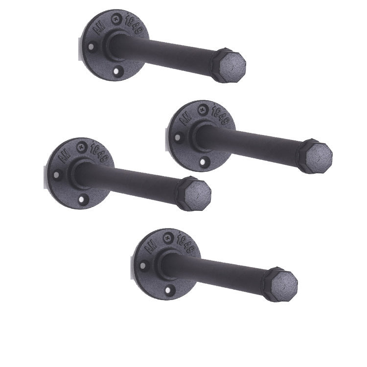 Industrial Pipe Floating Shelf Bracket - Single Tier