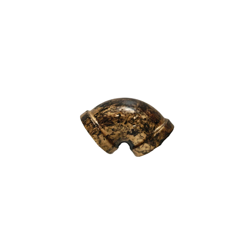 Industrial Pipe Wall Mount Bracket - Black & Gold