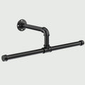 Industrial Pipe Coat Rack - Floating Wall Mount