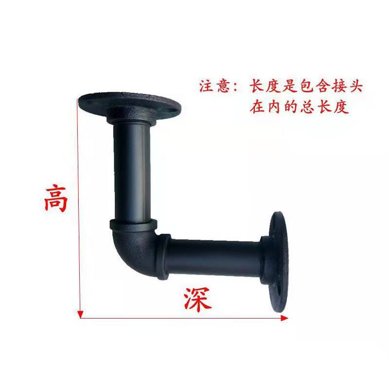 Industrial Pipe Triangle Shelf Bracket