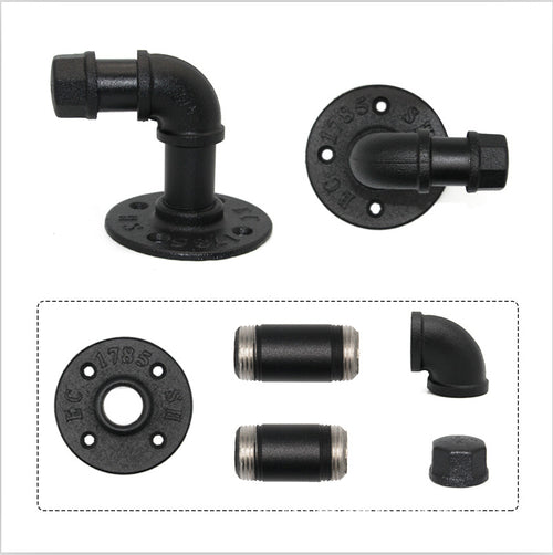 Industrial Pipe Towel Rack - Bathroom Wall Mount