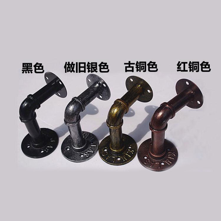 Industrial Pipe Triangle Shelf Bracket