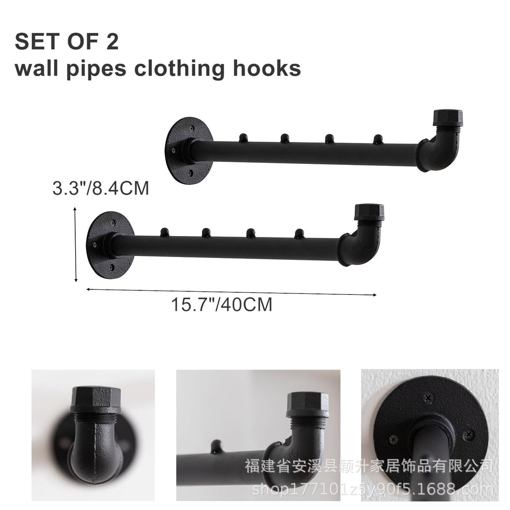 Industrial Pipe Clothing Rack - Cross Border Edition