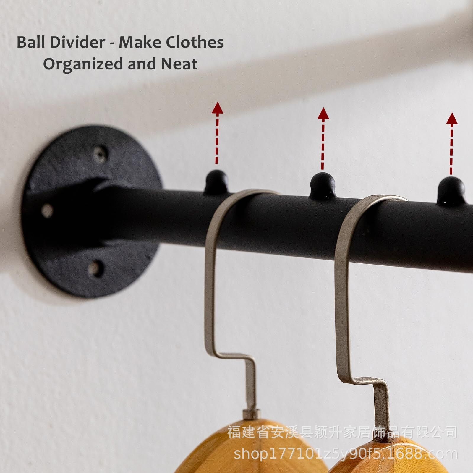 Industrial Pipe Clothing Rack - Cross Border Edition