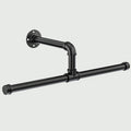Industrial Pipe Coat Rack - Floating Wall Mount