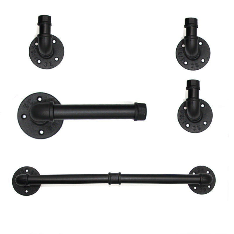 Industrial Pipe Towel Rack - Bathroom Wall Mount