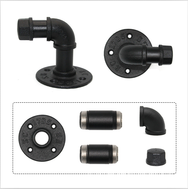 Industrial Pipe Towel Rack - Bathroom Wall Mount