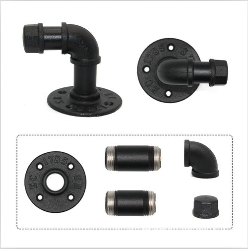 Industrial Pipe Towel Rack - Bathroom Wall Mount